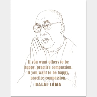 Inspiring Quotes, motivational poster, Famous Quotes Print, Role model, the Dalai Lama Posters and Art